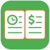 Green Timesheet shift work log and payroll app