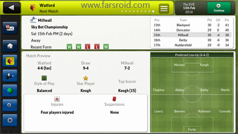 Download Football Manager Handheld 2014 Android Game Apk + Obb