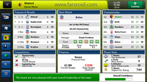 Download Football Manager Handheld 2014 Android Game Apk + Obb