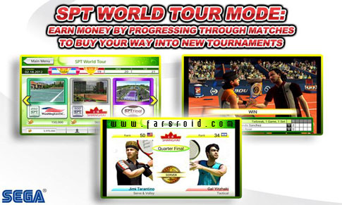 Virtua Tennis Challenge Android - Sega Tennis Challenge Android game