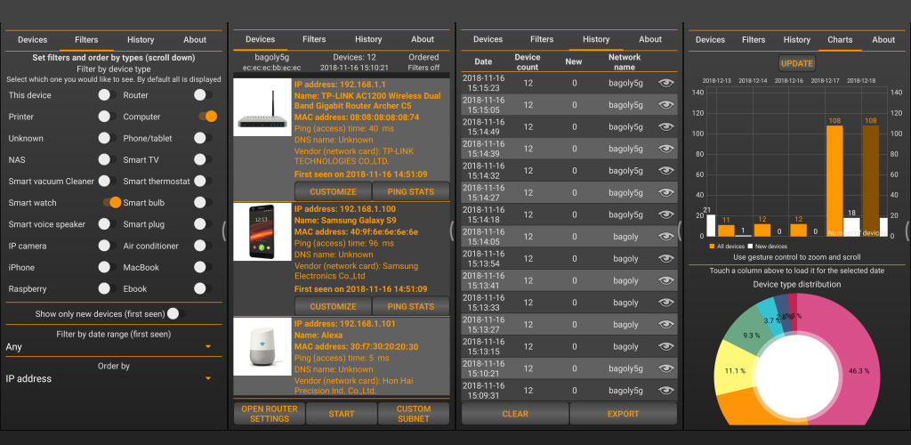 Network Scanner - IP scanner - Who uses my WiFi Full