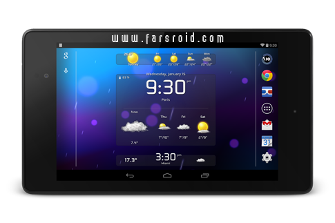 AIO Widgets Android - ویجت های ساعت، باتری، آب و هوا اسمارت فون اندروید