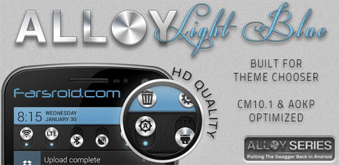 Alloy Light Blue Theme CM10.1 - Android Professional Theme