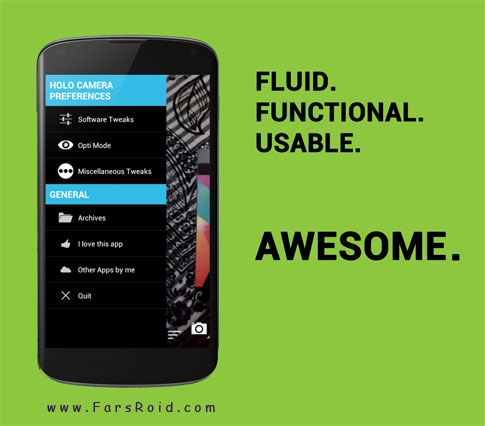 Holo Camera PLUS Android - Android application camera app