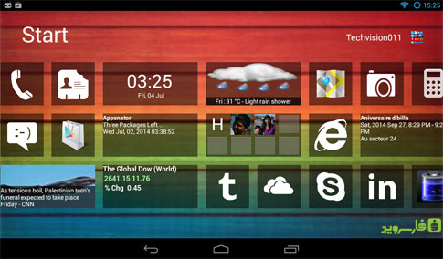 Home8 + like Windows 8 Android - Android application