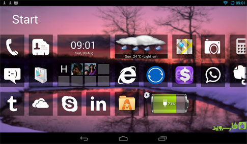 Home8 + like Windows 8 Android - Android application