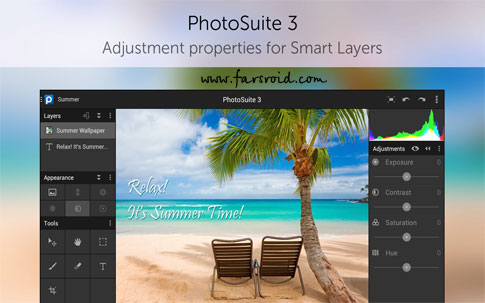 PhotoSuite 3 Photo Editor Android - Android photo editing program