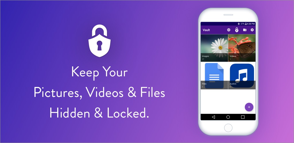 Vault : Hide Pictures, Videos, Gallery & Files