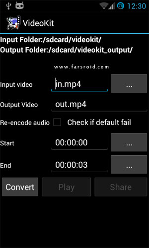 Video Kit 2 Android - Android Video Editor - New