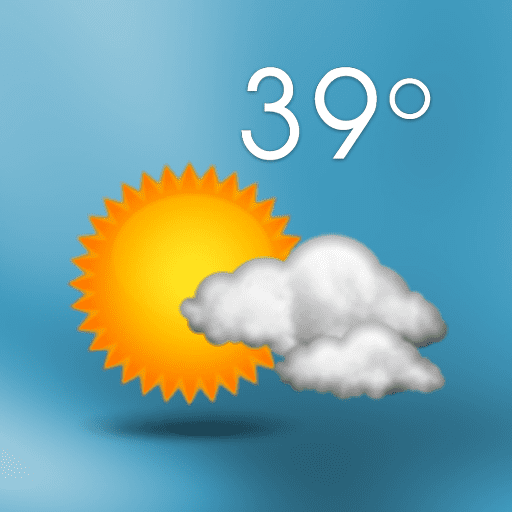 3d sense clock weather logo