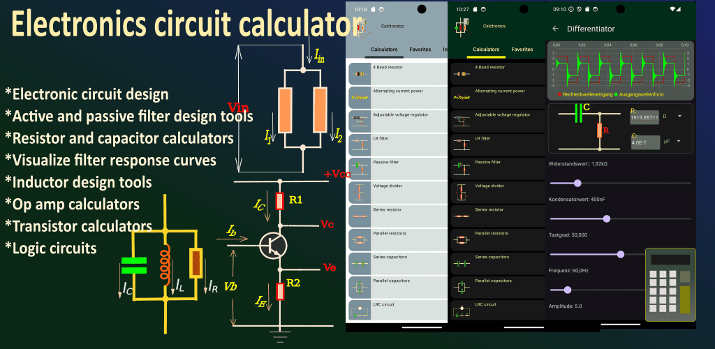 Calctronics- electronics tools