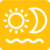 calendar sun moon logo