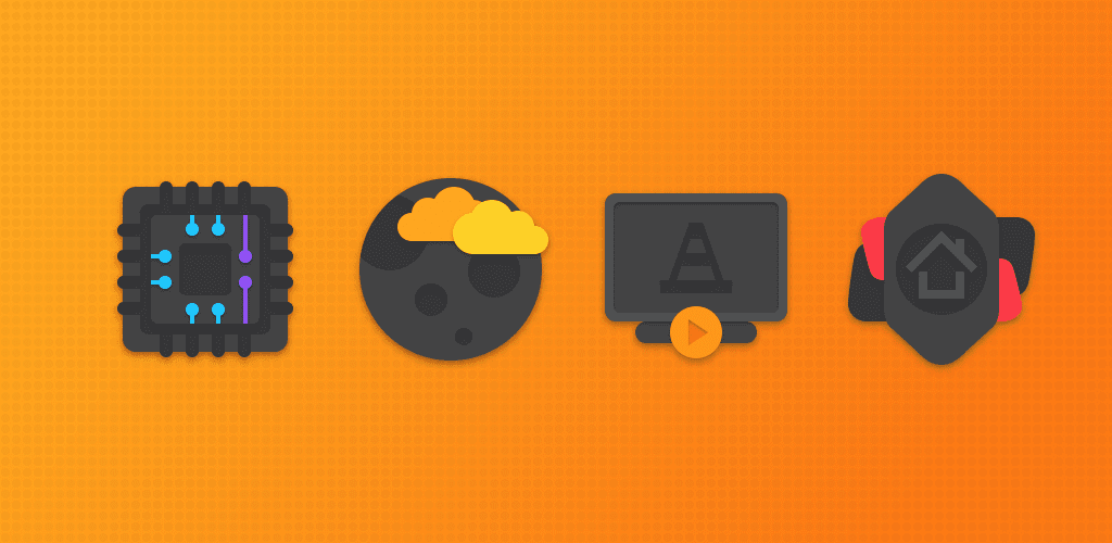 Crispy Dark - Icon Pack