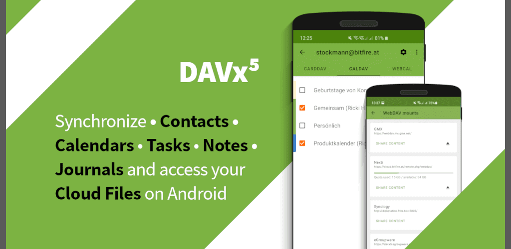 DAVx⁵ – CalDAVCardDAV Client