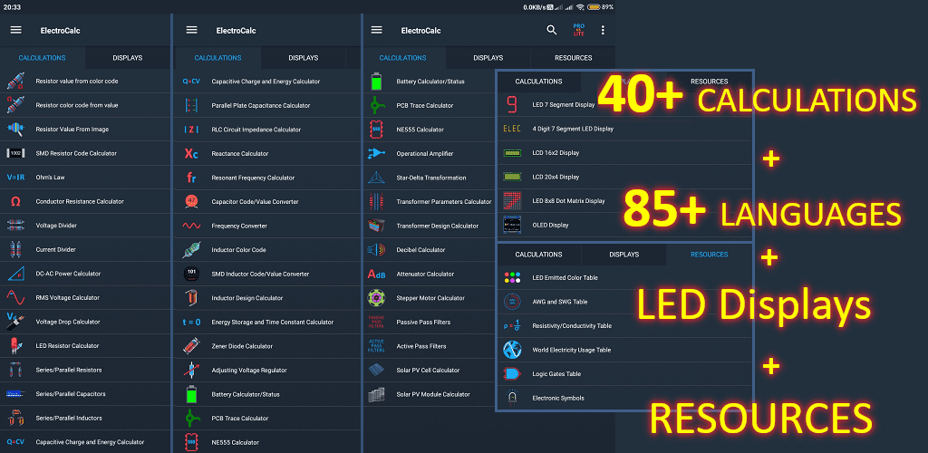 ElectroCalc - DIY Electronics Calculator