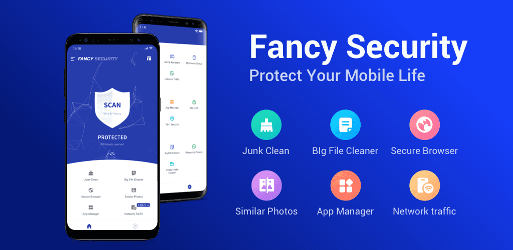 Antivirus, Virus Cleaner, Booster - Fancy Security