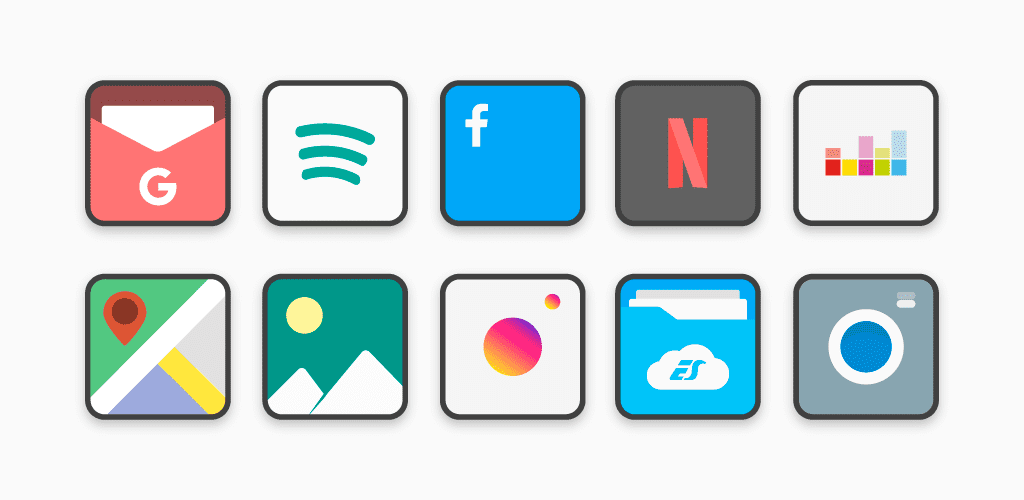 Flat Square - Icon Pack