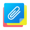 floating notes android logo