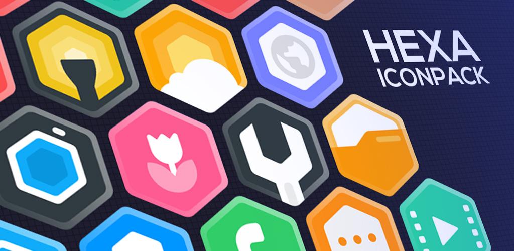 Hexa Icon Pack Hexagonal