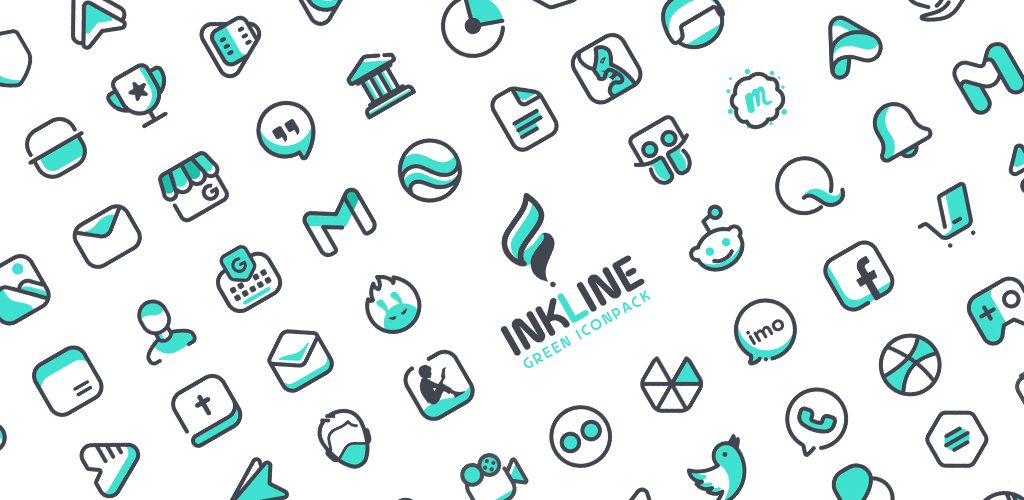 InkLine Green Iconpack