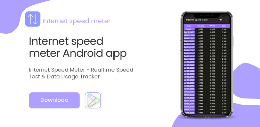 Download Internet speed meter - Android Internet speed monitor!