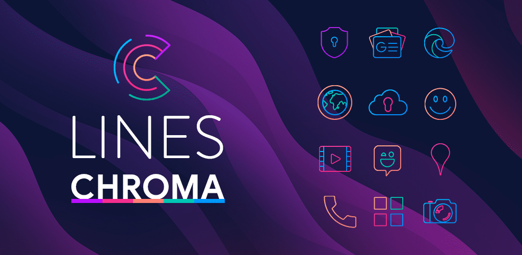 Lines Chroma - Icon Pack