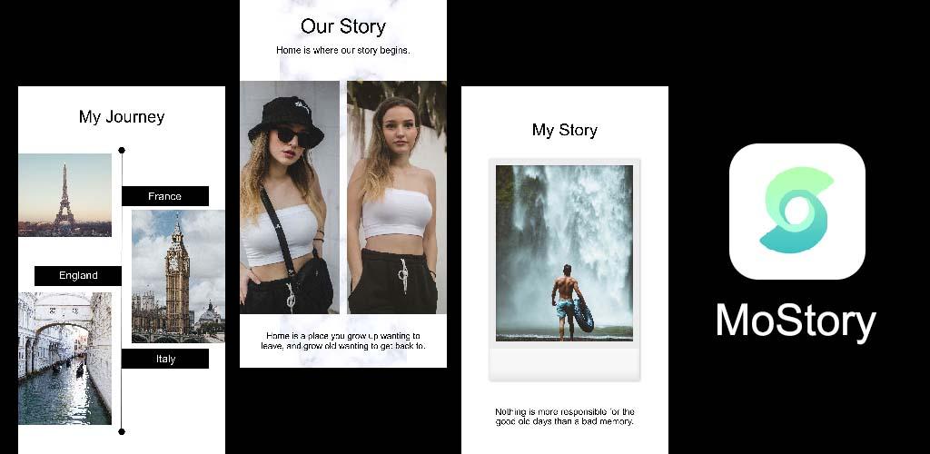 Mostory: insta animated story editor for Instagram