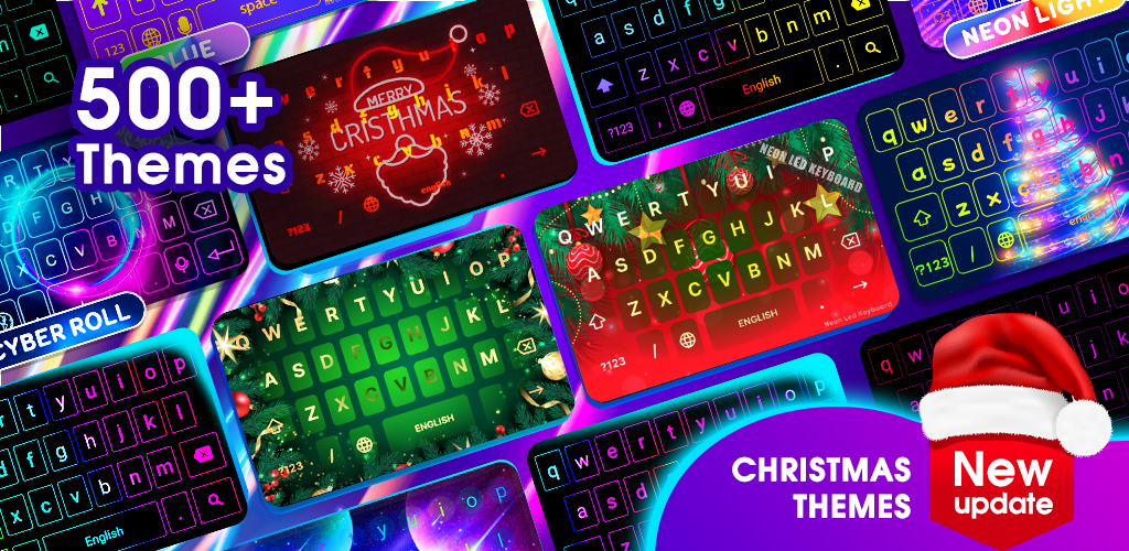 Neon LED Keyboard - RGB Lighting Colors