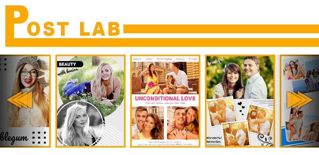 PostLab Designer Collages, Posters, Layouts