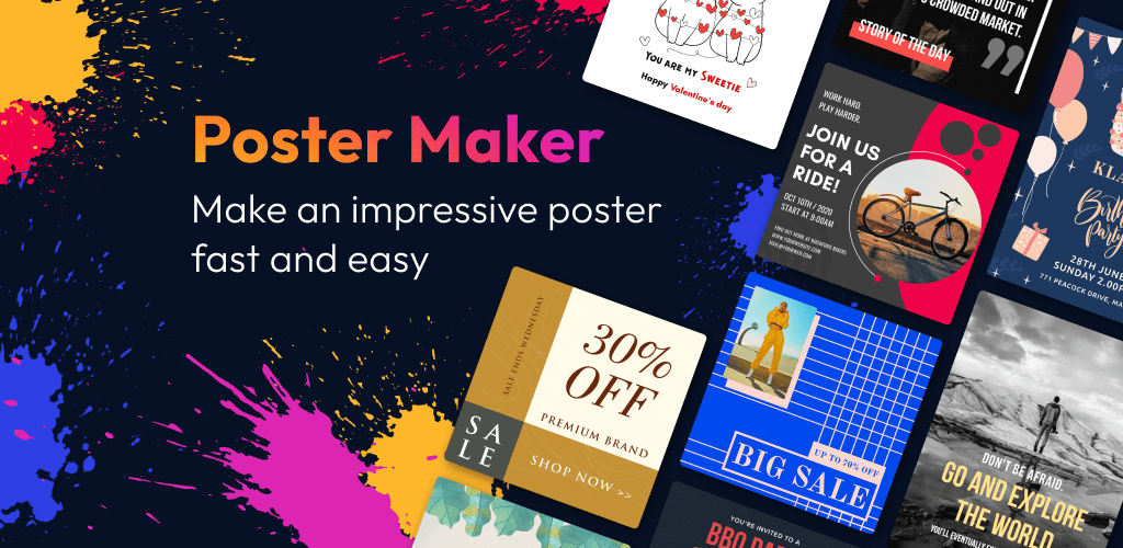 Poster Maker, Flyers, Ads, Graphic Design - Postro