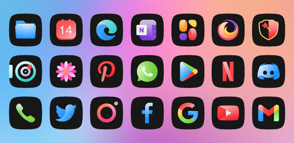 Selene Noir: Dark Icon Pack