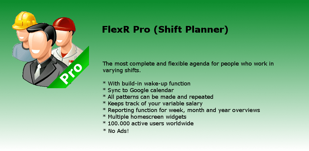 Shift Work Calendar (FlexR Pro)