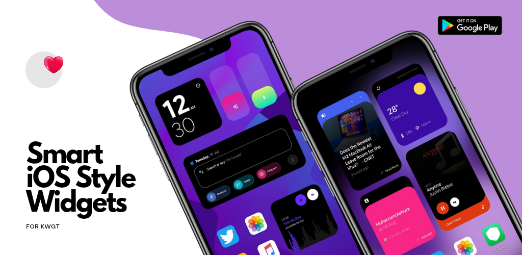 Smart iOS Style widgets