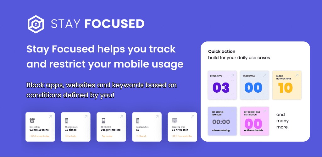 Stay Focused - App Block & Tracker, Limit Phone Premium