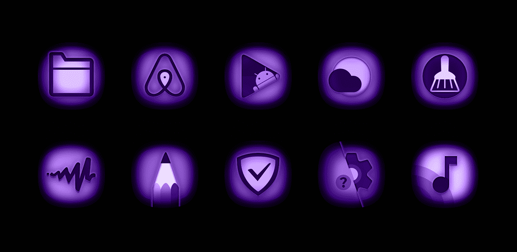 Ultraviolet - Stealth Purple Icon Pack